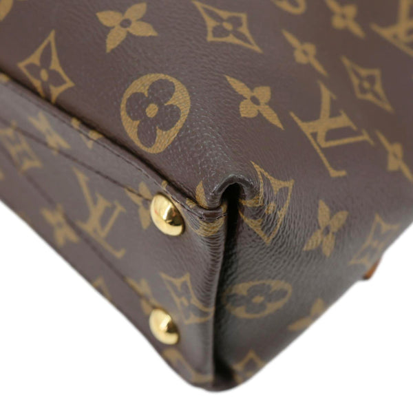 LOUIS VUITTON V BB Monogram Canvas Satchel Bag Pink