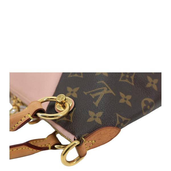 LOUIS VUITTON V BB Monogram Canvas Satchel Bag Pink