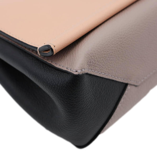 LOUIS VUITTON Lockme II BB  Pebbled Leather Crossbody Bag Rose Fog