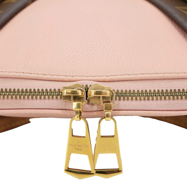 LOUIS VUITTON V BB Monogram Canvas Satchel Bag Pink