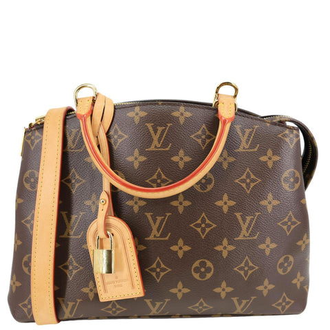 LOUIS VUITTON Petit Palais Monogram Canvas Shoulder Bag Brown