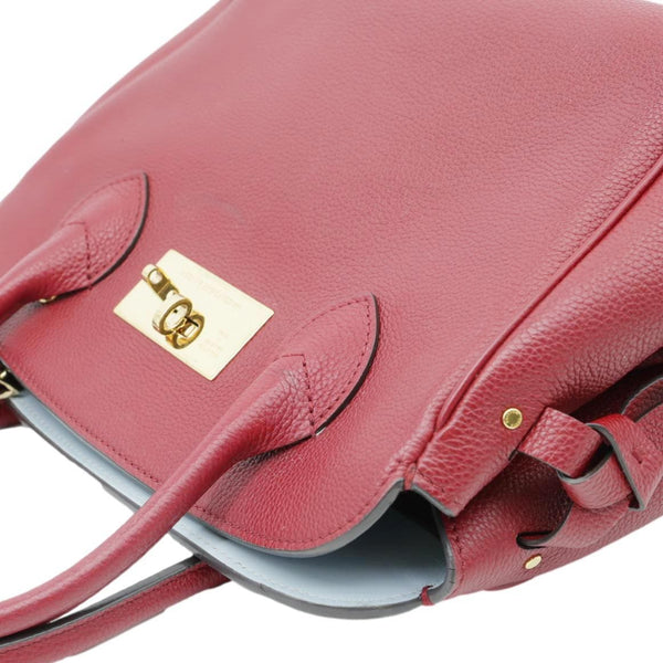 LOUIS VUITTON Milla PM Veau Nuage Leather Shoulder Bag Red