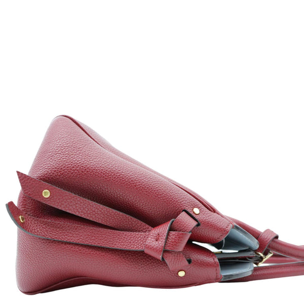 LOUIS VUITTON Milla PM Veau Nuage Leather Shoulder Bag Red