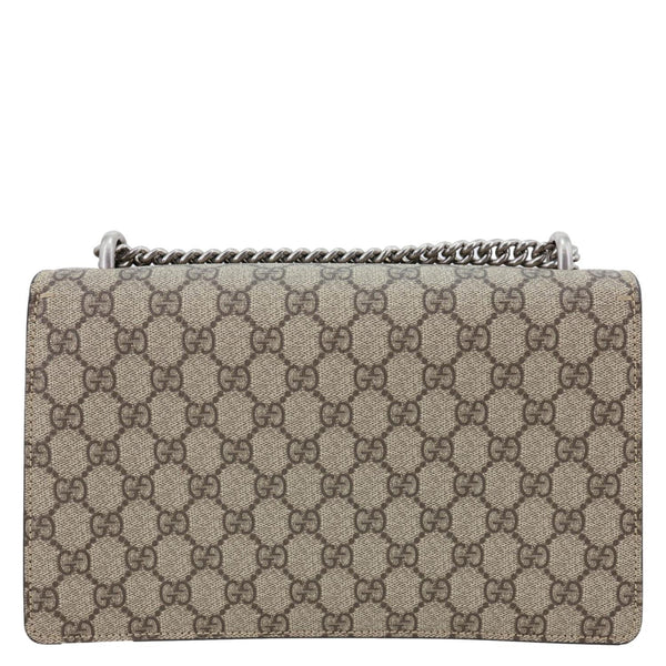 GUCCI Dionysus Small GG Supreme Canvas Shoulder Bag Beige 400249