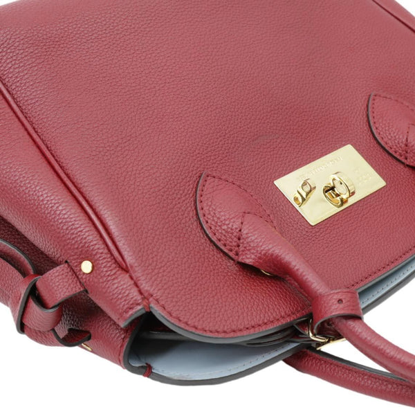 LOUIS VUITTON Milla PM Veau Nuage Leather Shoulder Bag Red