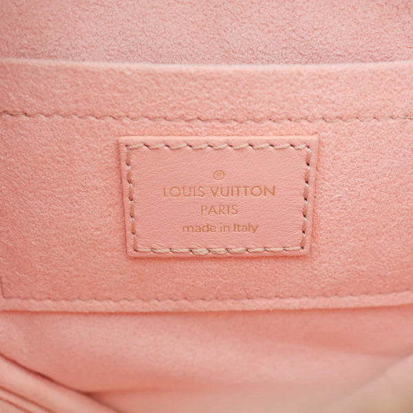 LOUIS VUITTON New Wave Heart Quilted Leather Shoulder Bag Dusty Pink