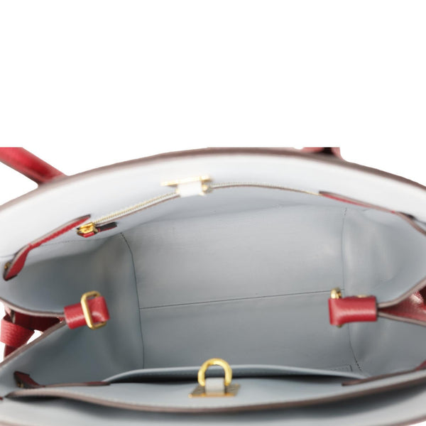 LOUIS VUITTON Milla PM Veau Nuage Leather Shoulder Bag Red