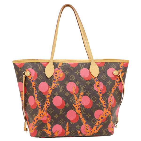 LOUIS VUITTON Neverfull MM Grenade Ramages Monogram Canvas Tote Bag Brown