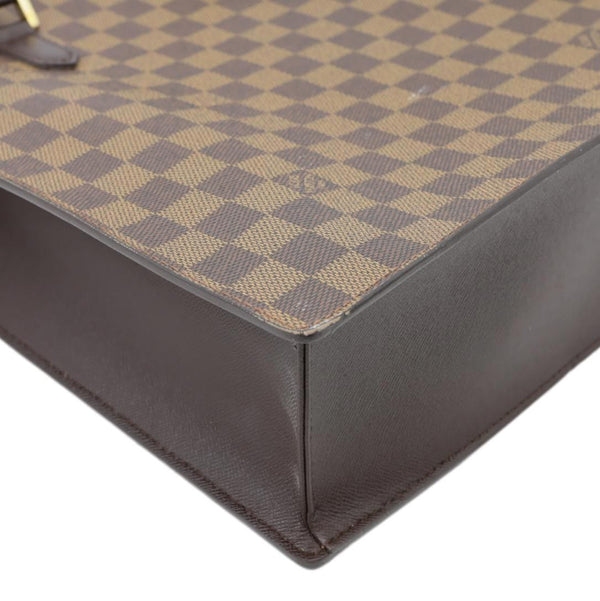 LOUIS VUITTON Venice Sac Plat PM Damier Ebene Tote Bag Brown