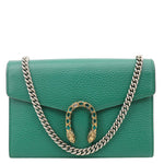 GUCCI Dionysus Crystal Mini Dollar Calfskin Leather Crossbody Bag Green 401231