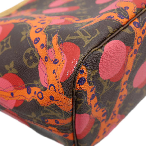 LOUIS VUITTON Neverfull MM Grenade Ramages Monogram Canvas Tote Bag Brown