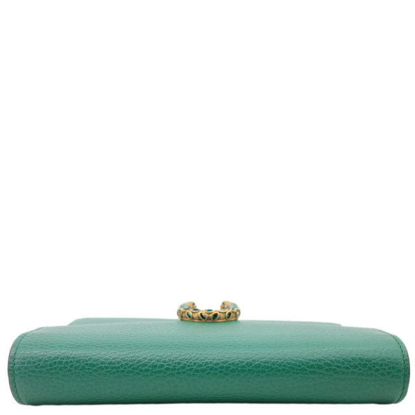 GUCCI Dionysus Crystal Mini Dollar Calfskin Leather Crossbody Bag Green 401231