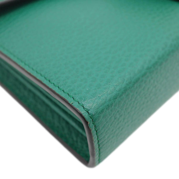 GUCCI Dionysus Crystal Mini Dollar Calfskin Leather Crossbody Bag Green 401231