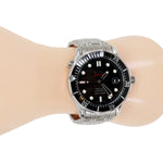 Omega Seamaster Diver Cal.2500 Co-Axial Chronometer SS Watch Black Dial 41MM