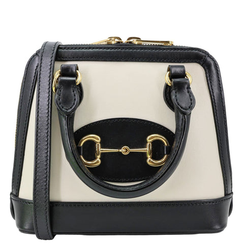 GUCCI Horsebit 1955 Mini Leather Crossbody Bag Black 640716