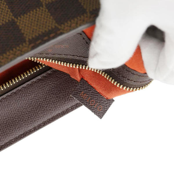 LOUIS VUITTON Venice Sac Plat PM Damier Ebene Tote Bag Brown