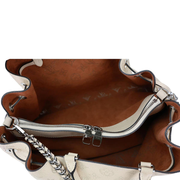 LOUIS VUITTON Bella Mahina Leather Tote Bag Beige