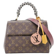 LOUIS VUITTON Braided Cluny BB Monogram Canvas Shoulder Bag Brown