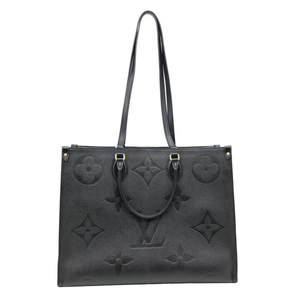 LOUIS VUITTON Onthego GM Giant Monogram Empreinte Shoulder Bag Black