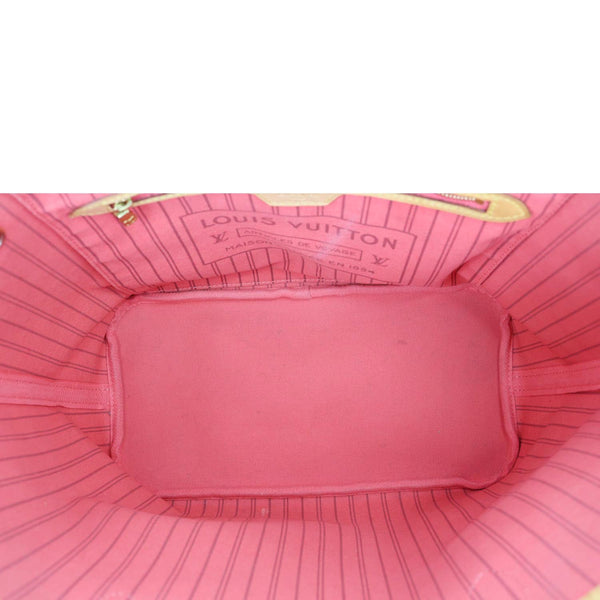 LOUIS VUITTON Neverfull MM Grenade Ramages Monogram Canvas Tote Bag Brown