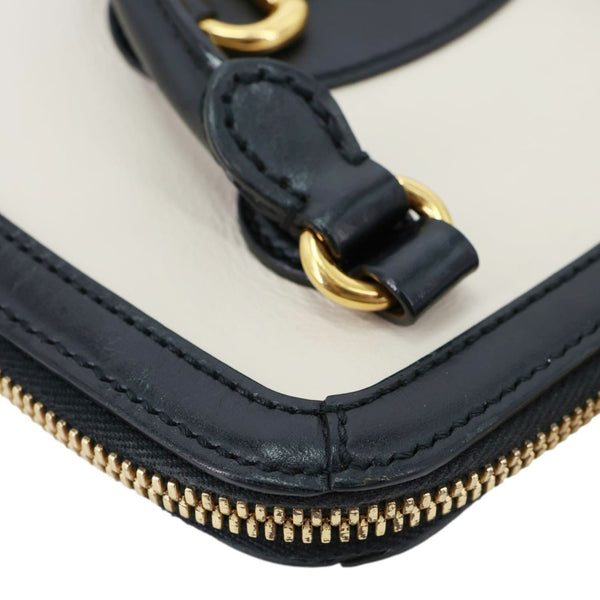 GUCCI Horsebit 1955 Mini Leather Crossbody Bag Black 640716