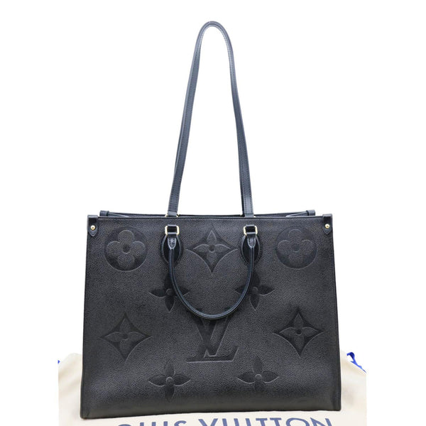 LOUIS VUITTON Onthego GM Giant Monogram Empreinte Shoulder Bag Black