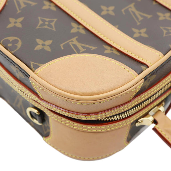 LOUIS VUITTON Valisette PM Monogram Canvas Shoulder Bag Brown