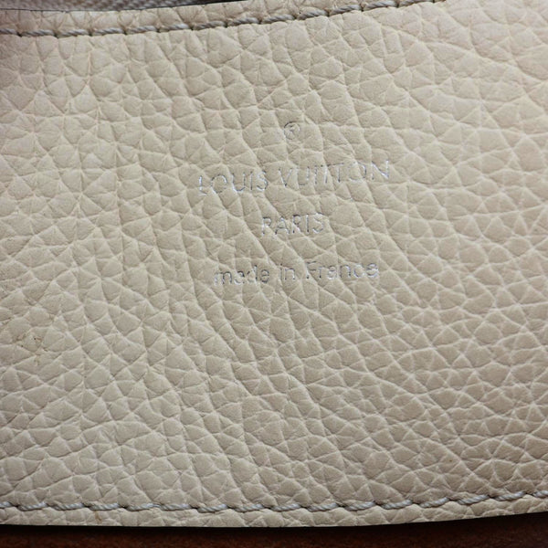LOUIS VUITTON Bella Mahina Leather Tote Bag Beige