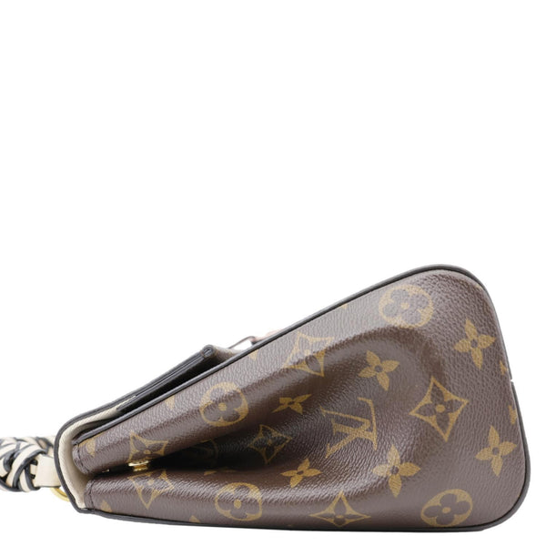 LOUIS VUITTON Braided Cluny BB Monogram Canvas Shoulder Bag Brown