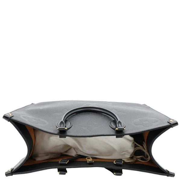 LOUIS VUITTON Onthego GM Giant Monogram Empreinte Shoulder Bag Black