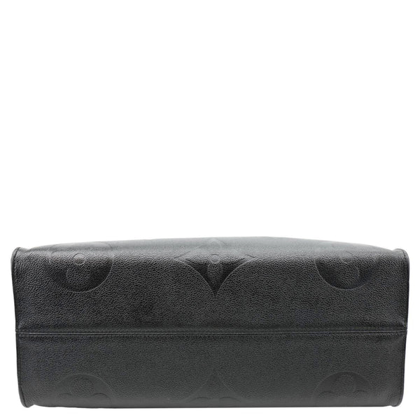 LOUIS VUITTON Onthego GM Giant Monogram Empreinte Shoulder Bag Black