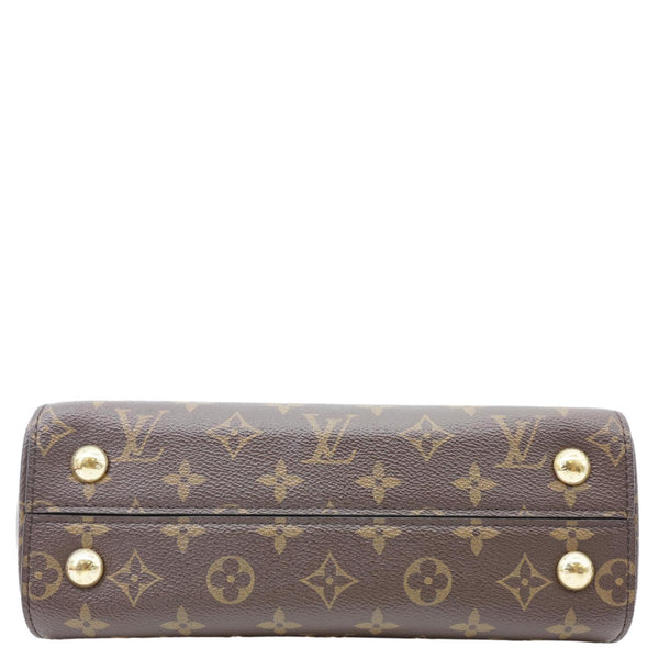 LOUIS VUITTON Braided Cluny BB Monogram Canvas Shoulder Bag Brown