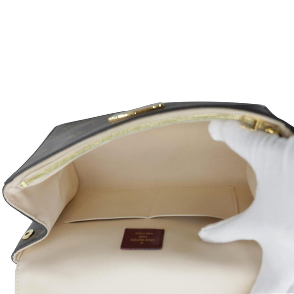 LOUIS VUITTON Braided Cluny BB Monogram Canvas Shoulder Bag Brown