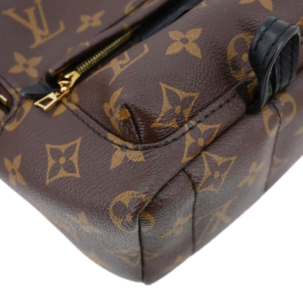 LOUIS VUITTON Palm Spring Mini Monogram Canvas Backpack Brown