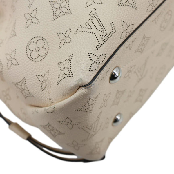 LOUIS VUITTON Bella Mahina Leather Tote Bag Beige