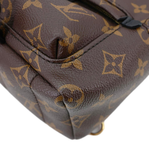 LOUIS VUITTON Palm Spring Mini Monogram Canvas Backpack Brown