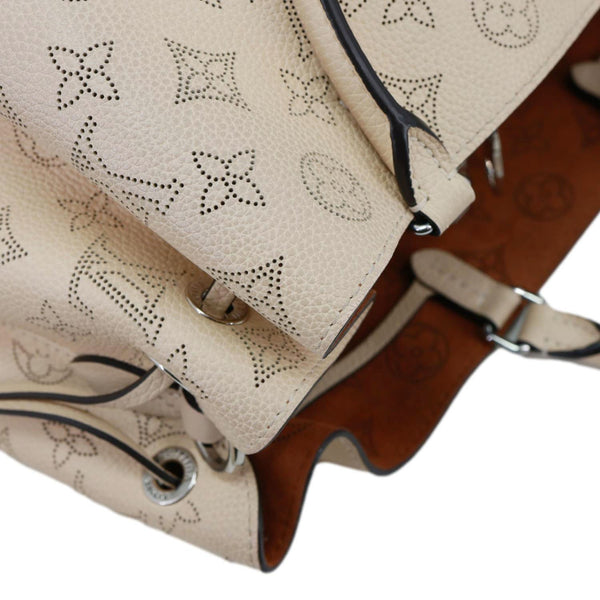 LOUIS VUITTON Bella Mahina Leather Tote Bag Beige