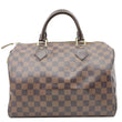 LOUIS VUITTON Speedy 30 Damier Ebene Satchel Bag Brown