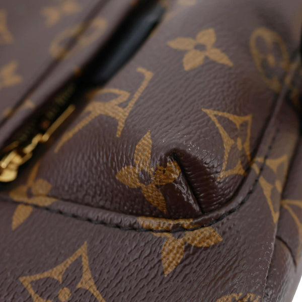 LOUIS VUITTON Palm Spring Mini Monogram Canvas Backpack Brown