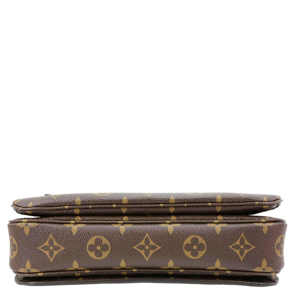 LOUIS VUITTON Metis Pochette Monogram Canvas Crossbody Bag Brown