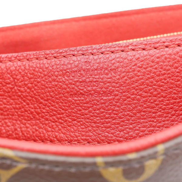 LOUIS VUITTON Pallas Chain Monogram Canvas Crossbody Bag Cherry