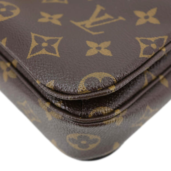 LOUIS VUITTON Metis Pochette Monogram Canvas Crossbody Bag Brown