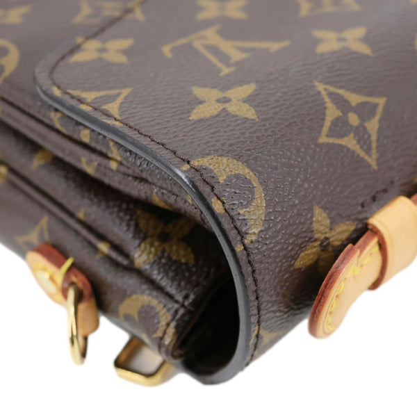 LOUIS VUITTON Metis Pochette Monogram Canvas Crossbody Bag Brown