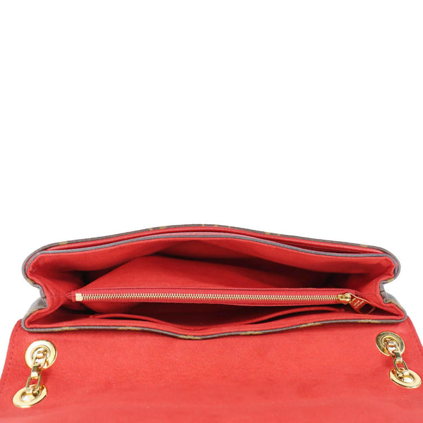 LOUIS VUITTON Pallas Chain Monogram Canvas Crossbody Bag Cherry