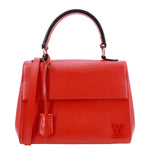 LOUIS VUITTON Cluny MM Epi Leather Top Handle Crossbody Bag Red