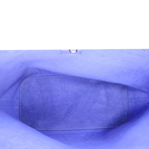 LOUIS VUITTON Neverfull MM Epi Leather Tote Shoulder Bag Purple