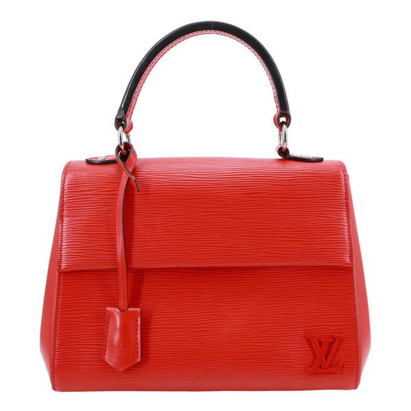 LOUIS VUITTON Cluny MM Epi Leather Top Handle Crossbody Bag Red