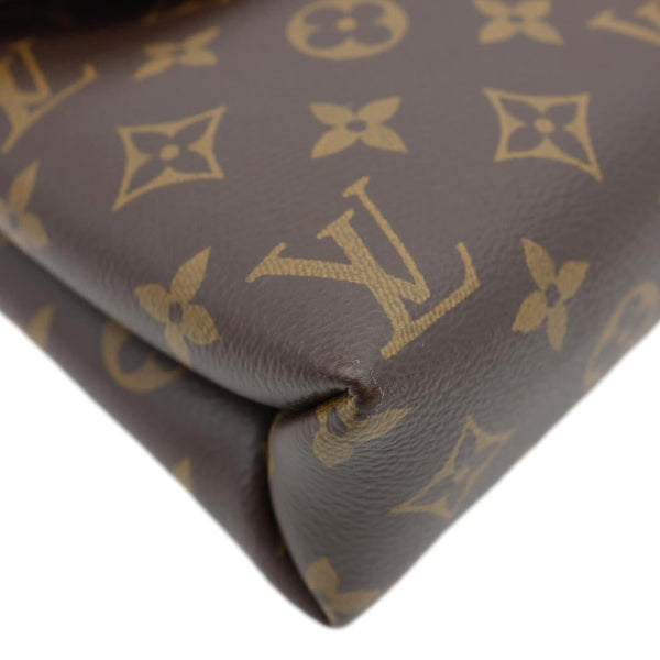 LOUIS VUITTON Pallas Chain Monogram Canvas Crossbody Bag Cherry