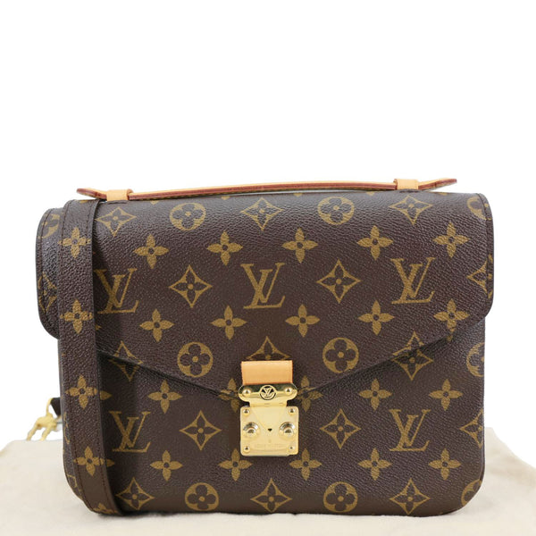 LOUIS VUITTON Metis Pochette Monogram Canvas Crossbody Bag Brown