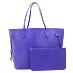 LOUIS VUITTON Neverfull MM Epi Leather Tote Shoulder Bag Purple